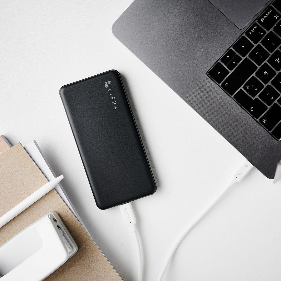 10,000 mAh power bank and 1 m iPhone USB-A to MFi Lightning cable