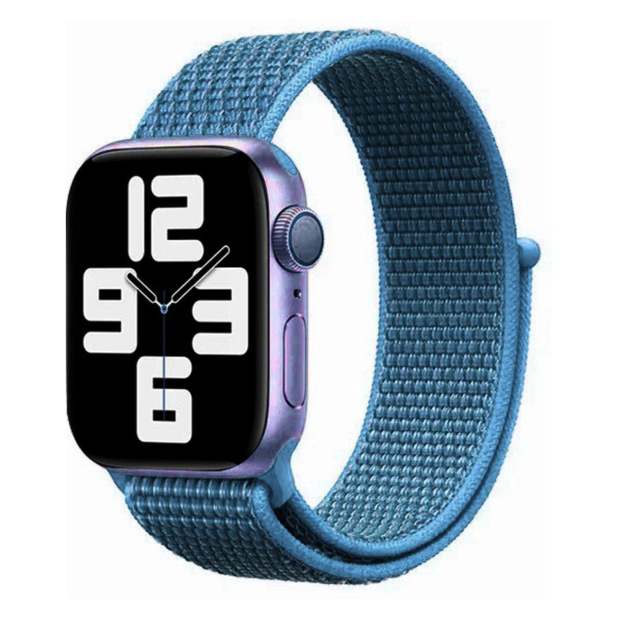 LPAW069 Lippa Apple Watch Nylonrem 38 40 41, Lyseblå 1