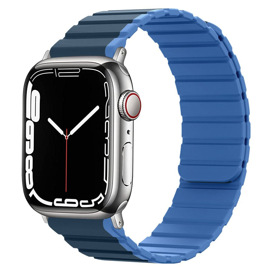 LPAW079 Lippa Apple Watch Magnetisk Silikonerem 38 40 41, Mørkeblå 1