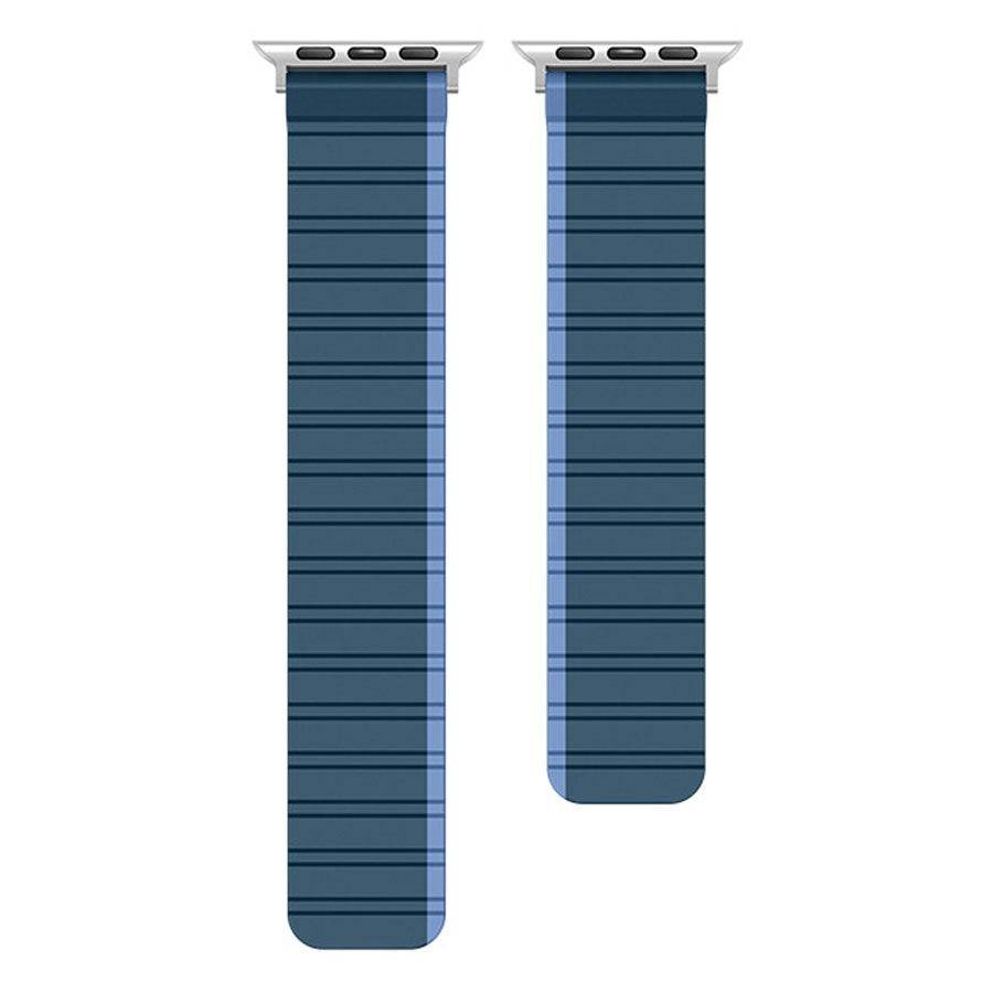 LPAW079 Lippa Apple Watch Magnetisk Silikonerem 38 40 41, Mørkeblå 2