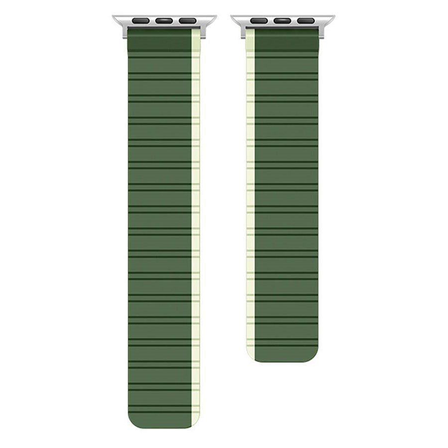 LPAW081 Lippa Apple Watch Magnetisk Silikonerem 38 40 41, Grøn Lysegrøn 2