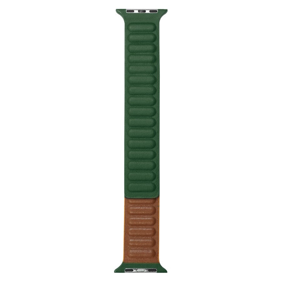 LPAW098 Lippa Apple Watch Magnetisk Læderrem 42 44 45 49, Mørkegrøn 4