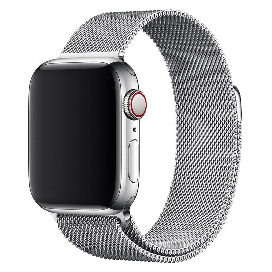 LPAW124 Lippa Apple Watch Rustfri Stål Rem 42 44 45 49, Sølv 2 (1)