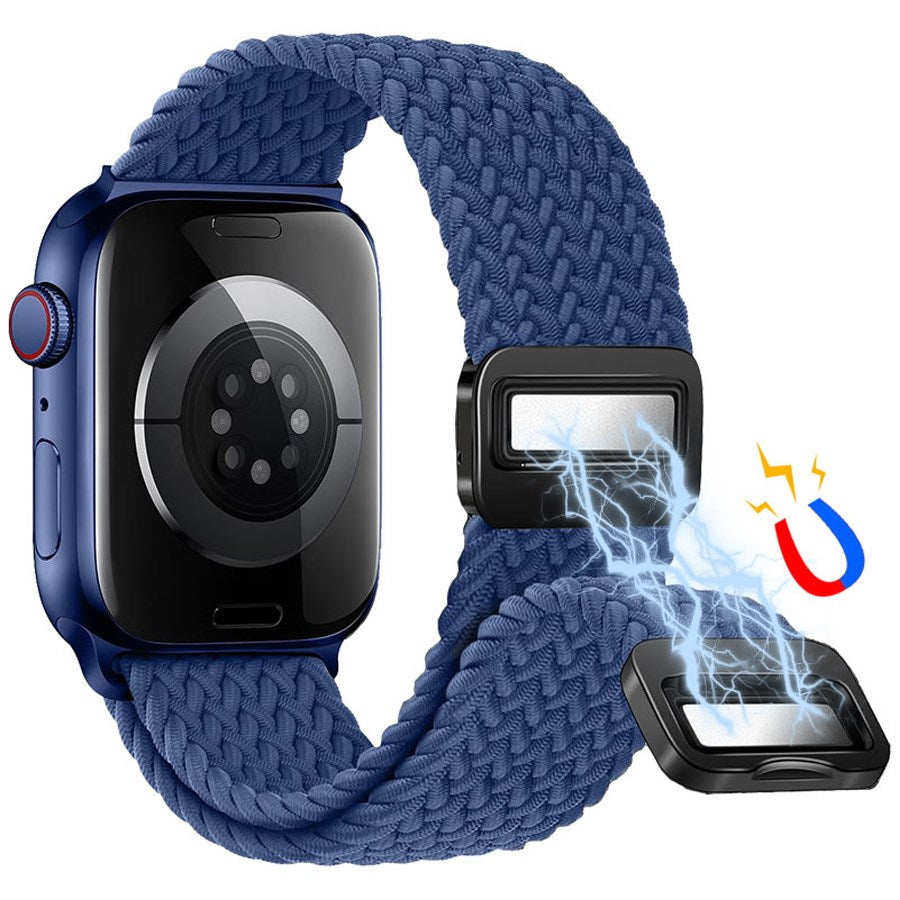 LPAW145 Lippa Apple Watch Nylon Strap Incl. Magnetic Lock 42 (Series1,2,3) 44 45 46 49Mm, Blue 3
