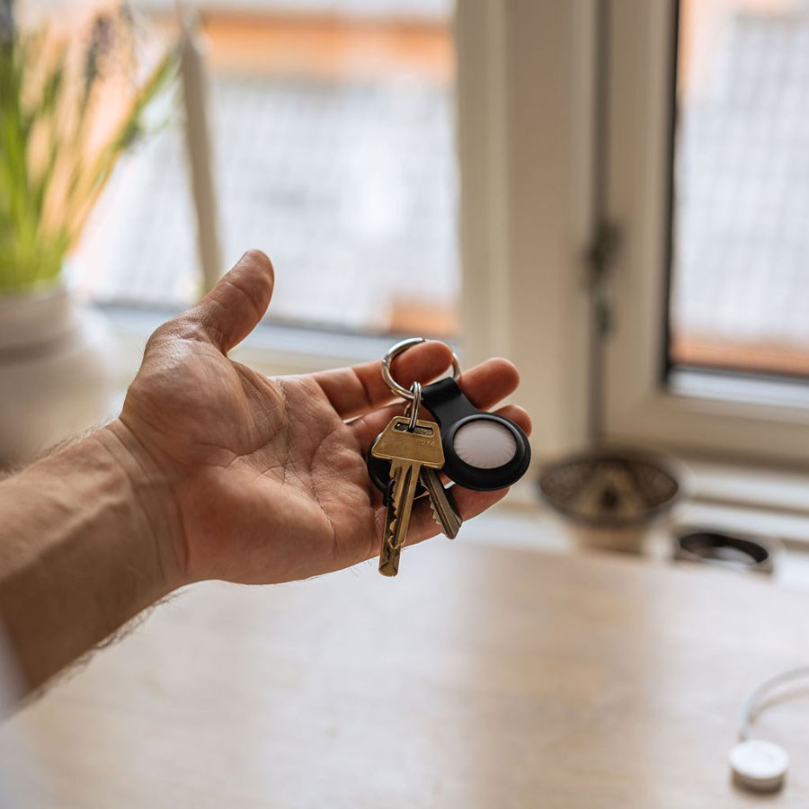 LPCOVER0032 Lippa Keyring For Airtag And Smart Finder,Black 4