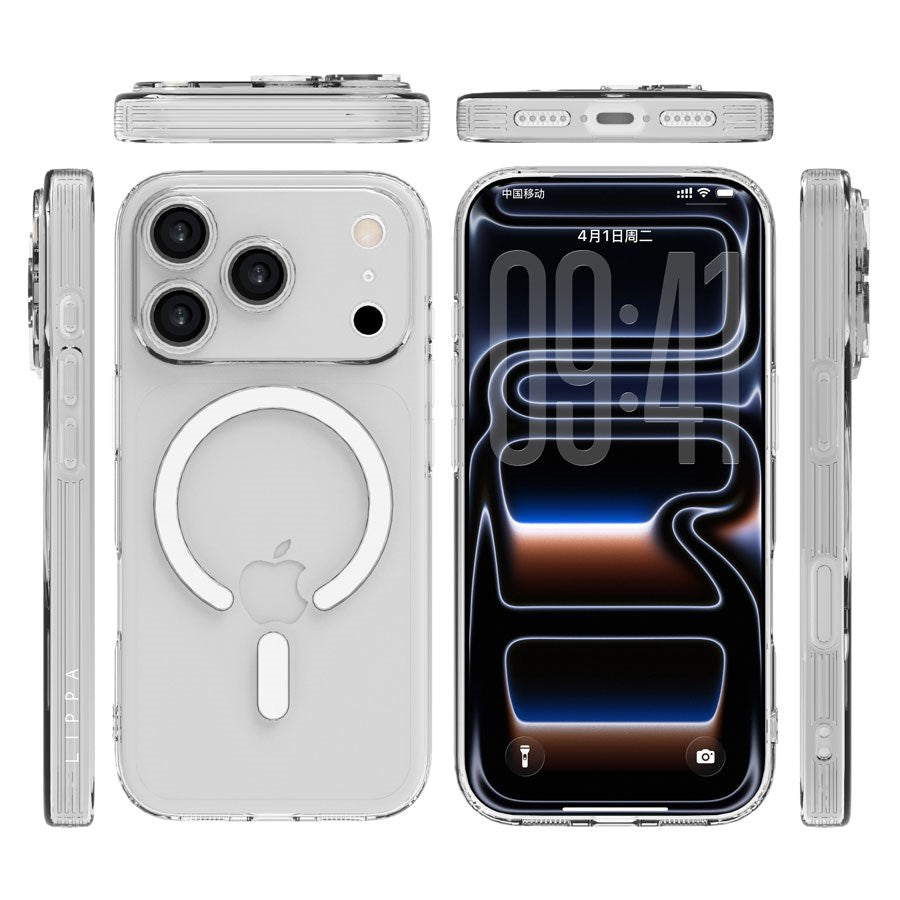 LPCOVER0063 Lippa Magsafe Iphone 17 Pro Cover,Clear 2