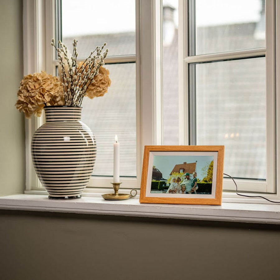 LPFR10W Lippa 10 Tommer Frameo Digital Billederamme, Træramme 8