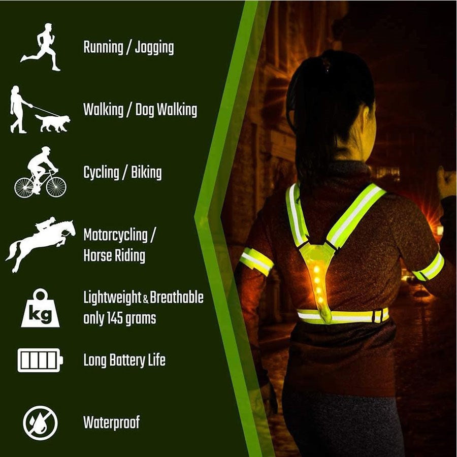 LPRF8101 Lippa Reflective LED Vest,Yellow 3