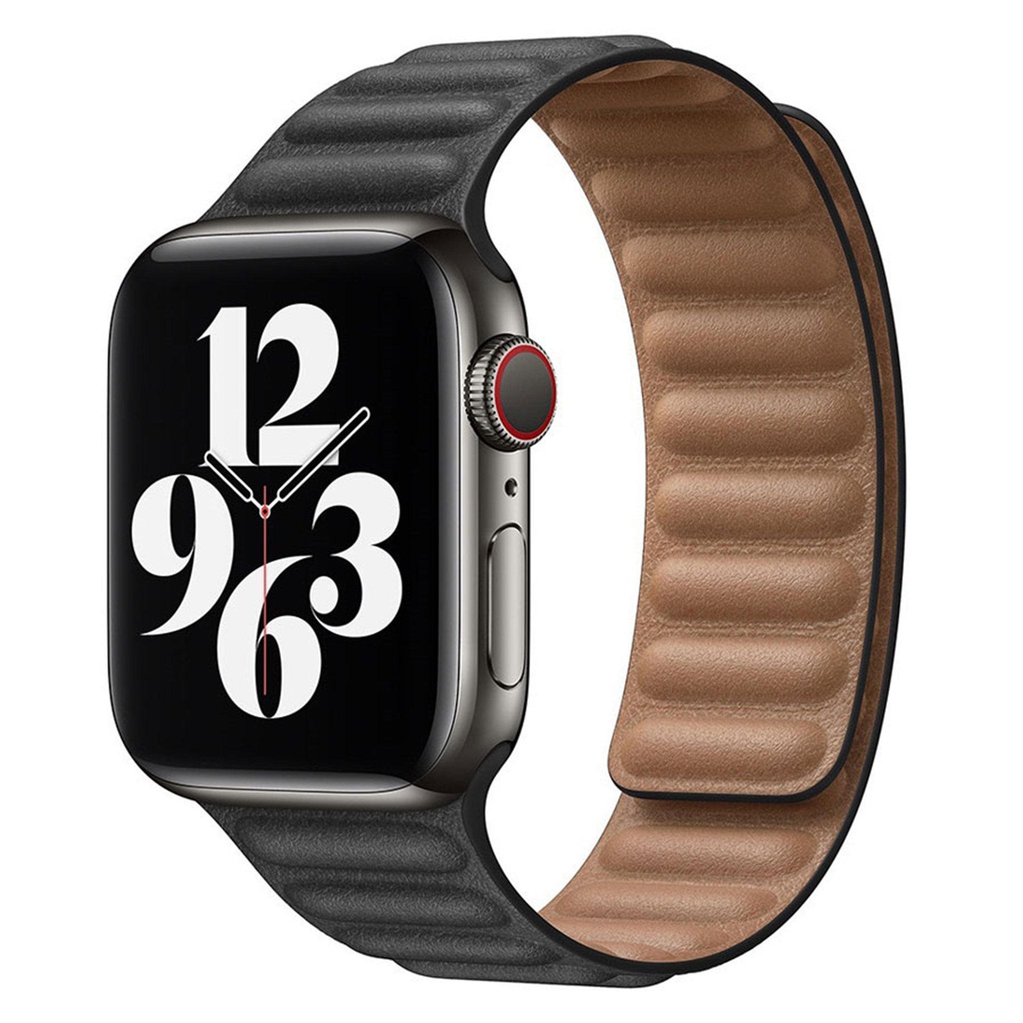 LPAW001 Lippa Apple Watch Magnetisk Læderrem (38, 40, 41), Sort 1