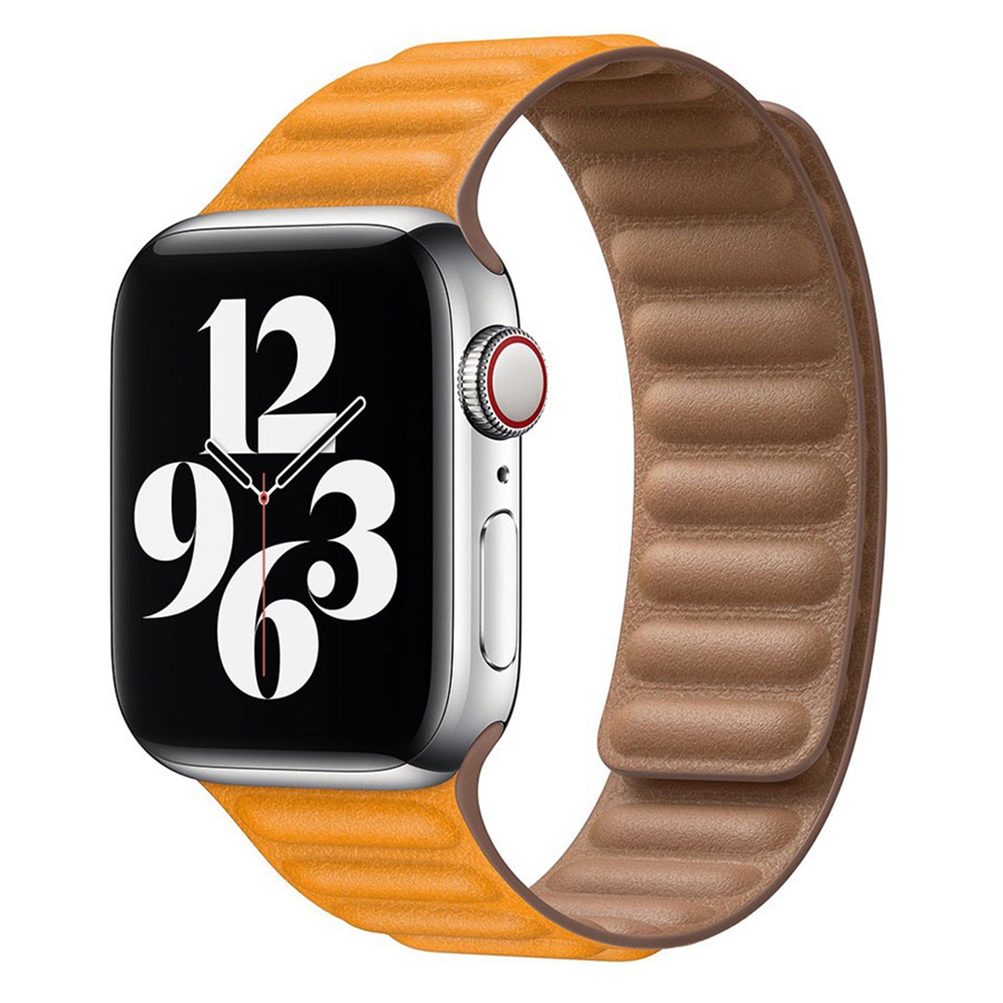 LPAW004 Lippa Apple Watch Magnetisk Læderrem (38, 40, 41), Gulbrun 1