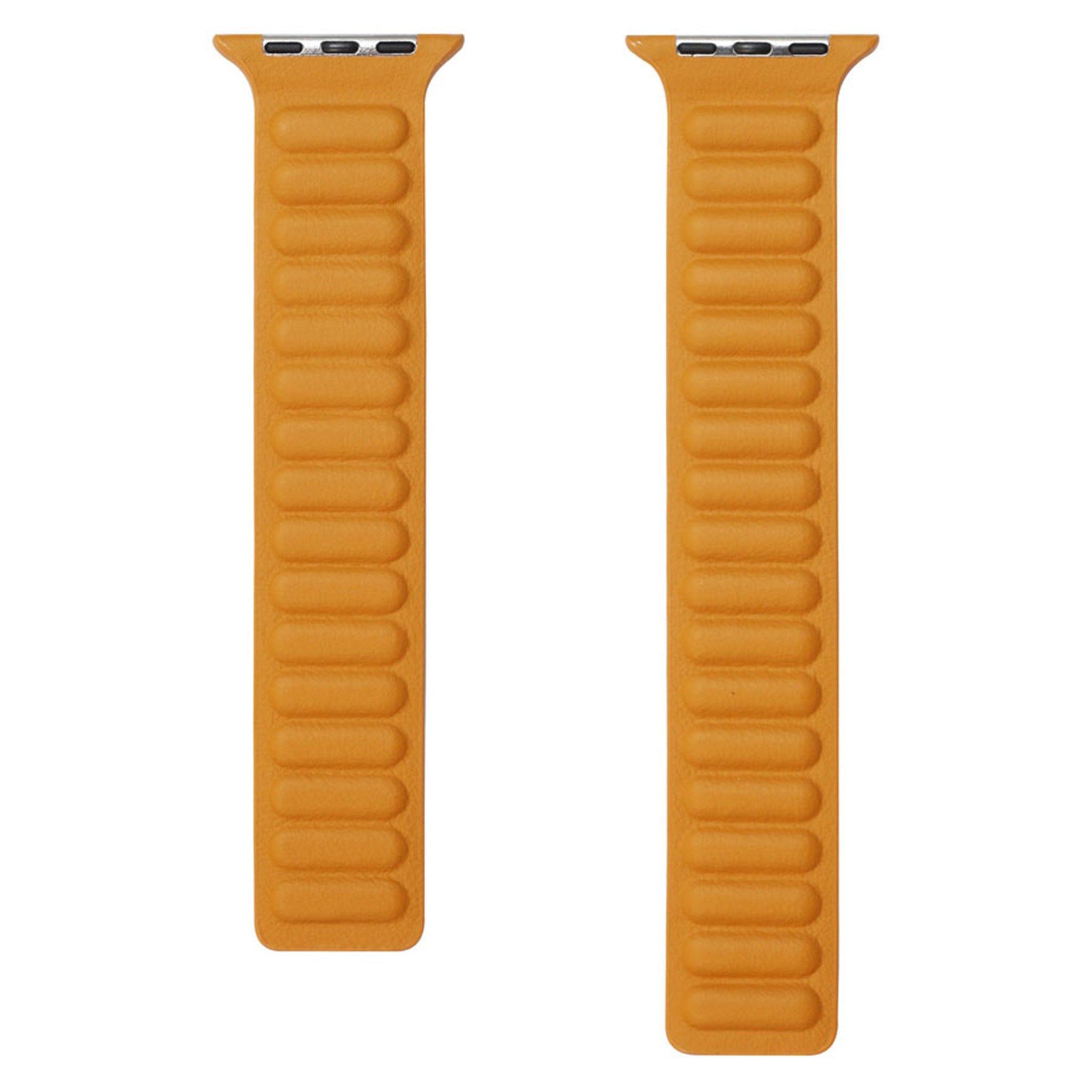 LPAW004 Lippa Apple Watch Magnetisk Læderrem (38, 40, 41), Gulbrun 3