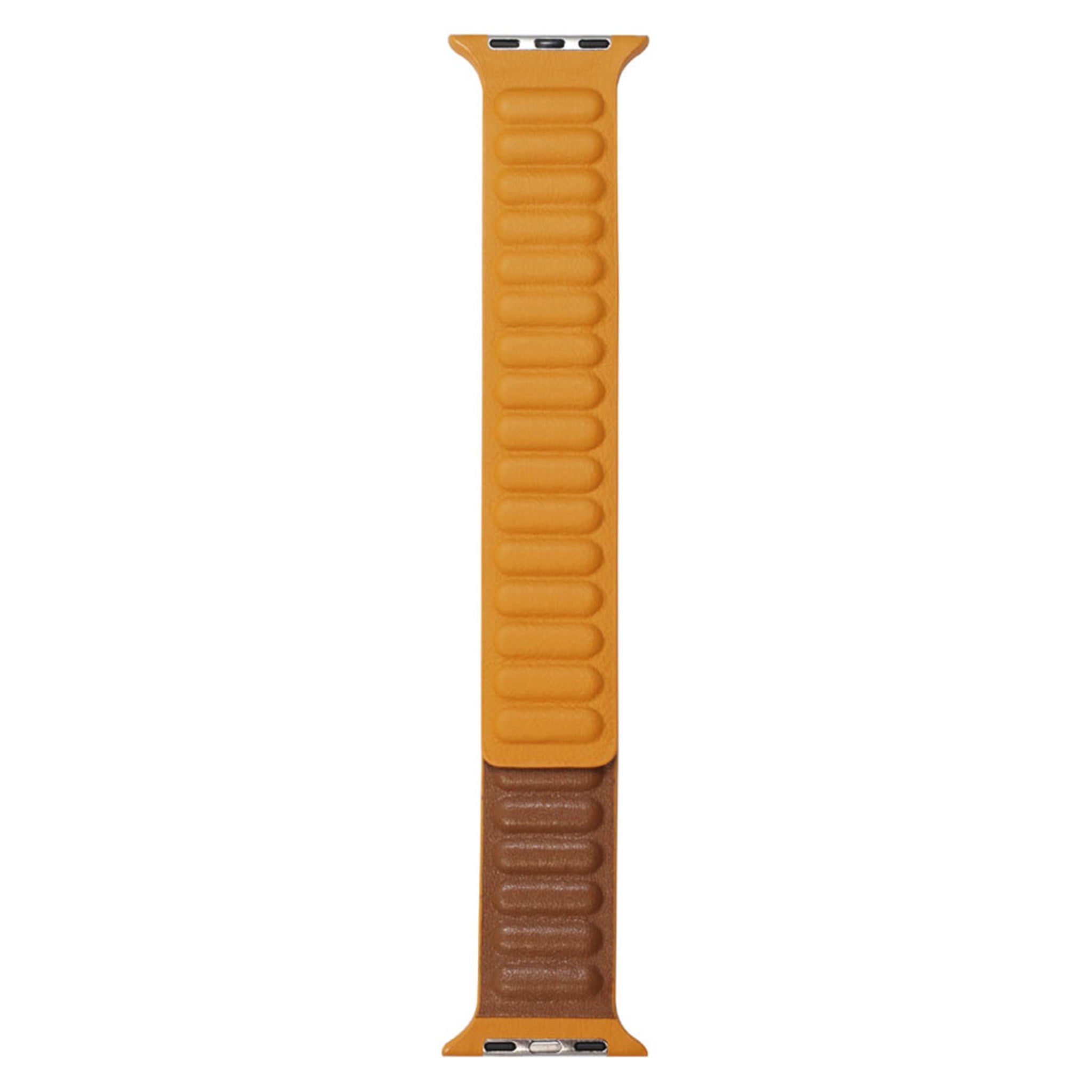 LPAW004 Lippa Apple Watch Magnetisk Læderrem (38, 40, 41), Gulbrun 4