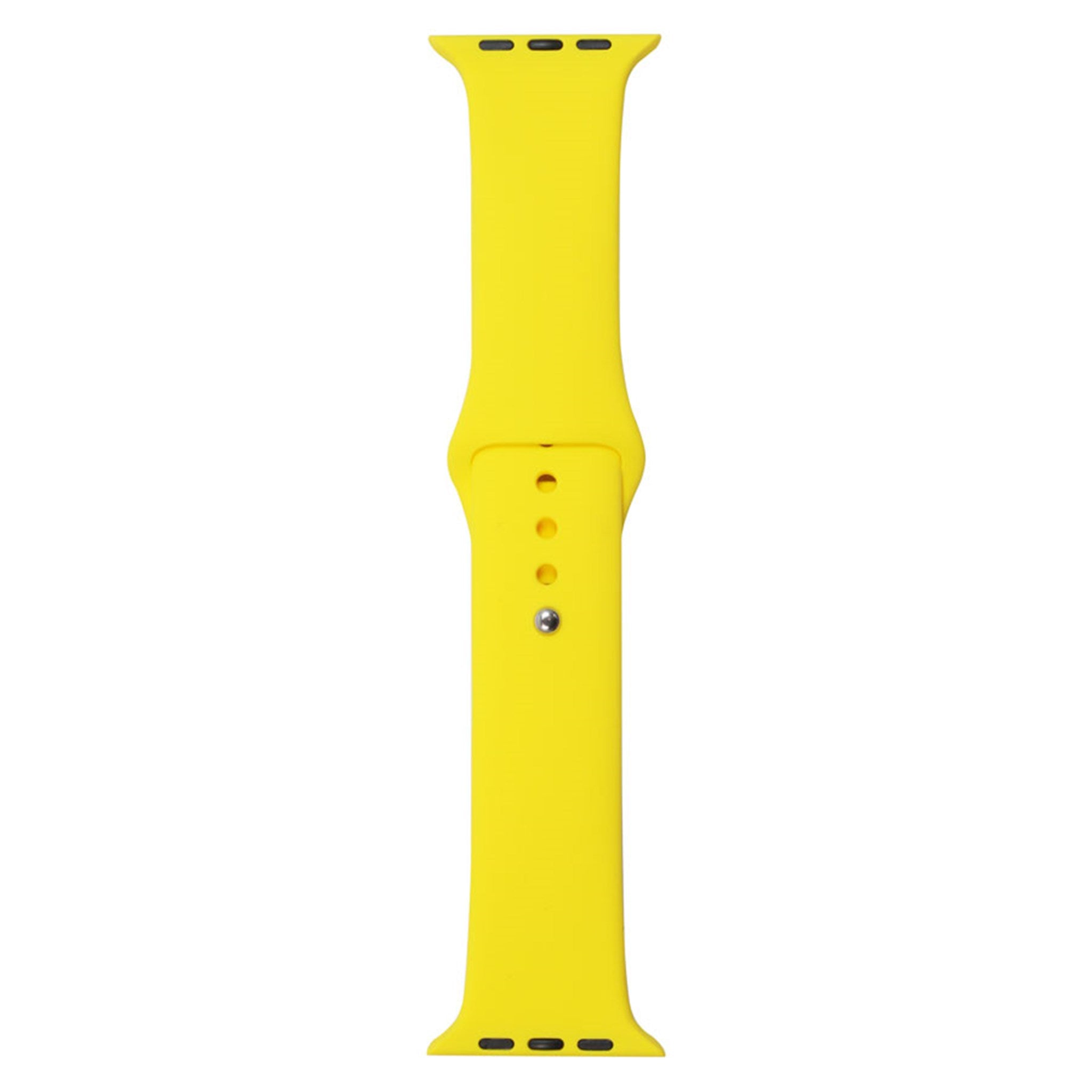 LPAW039 Lippa Apple Watch Silikonerem (42, 44, 45, 49), Gul 4