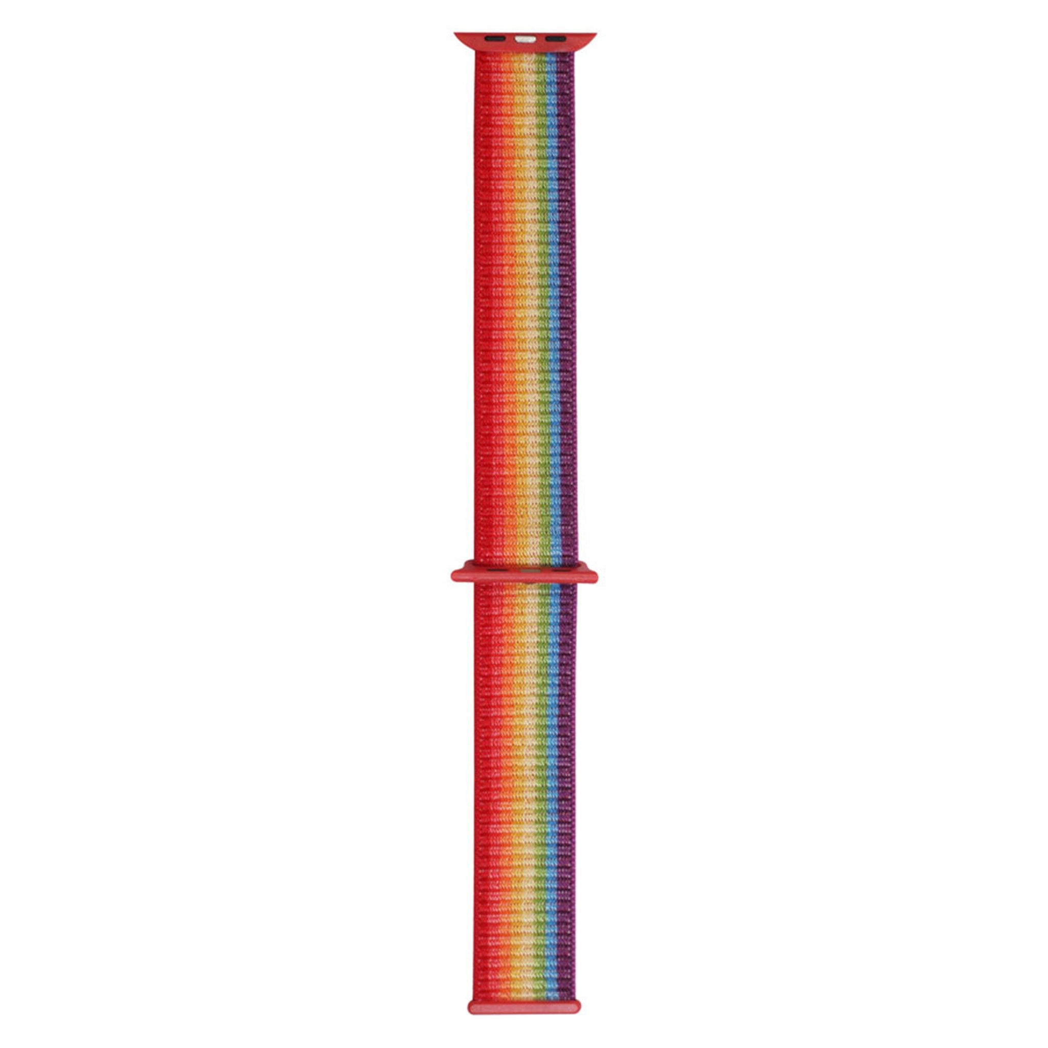 LPAW046 Lippa Apple Watch LGBT Nylonrem (42, 44, 45, 49), Regnbuefarver 4