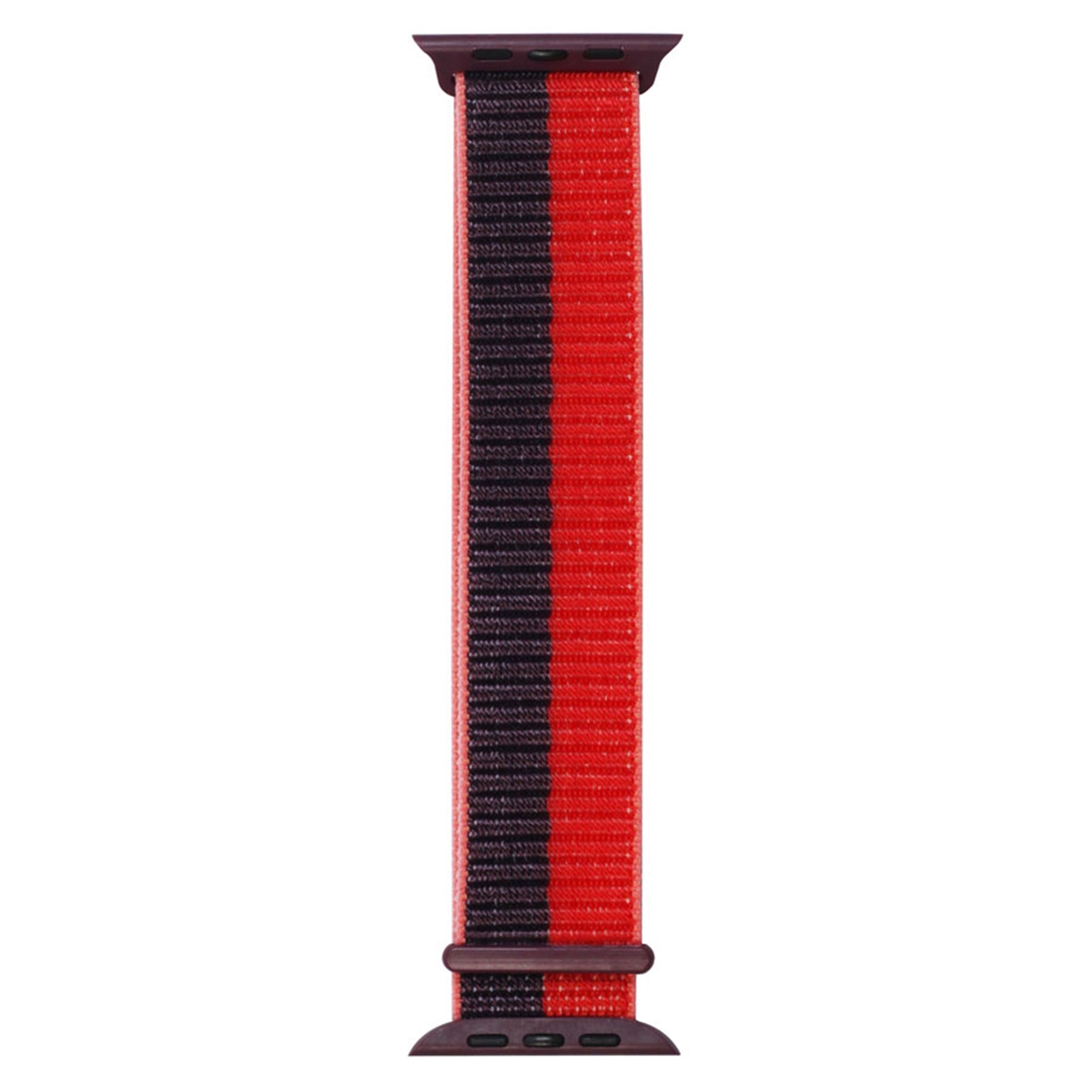 LPAW048 Lippa Apple Watch Nylonrem (42, 44, 45, 49), Lilla Rød 3