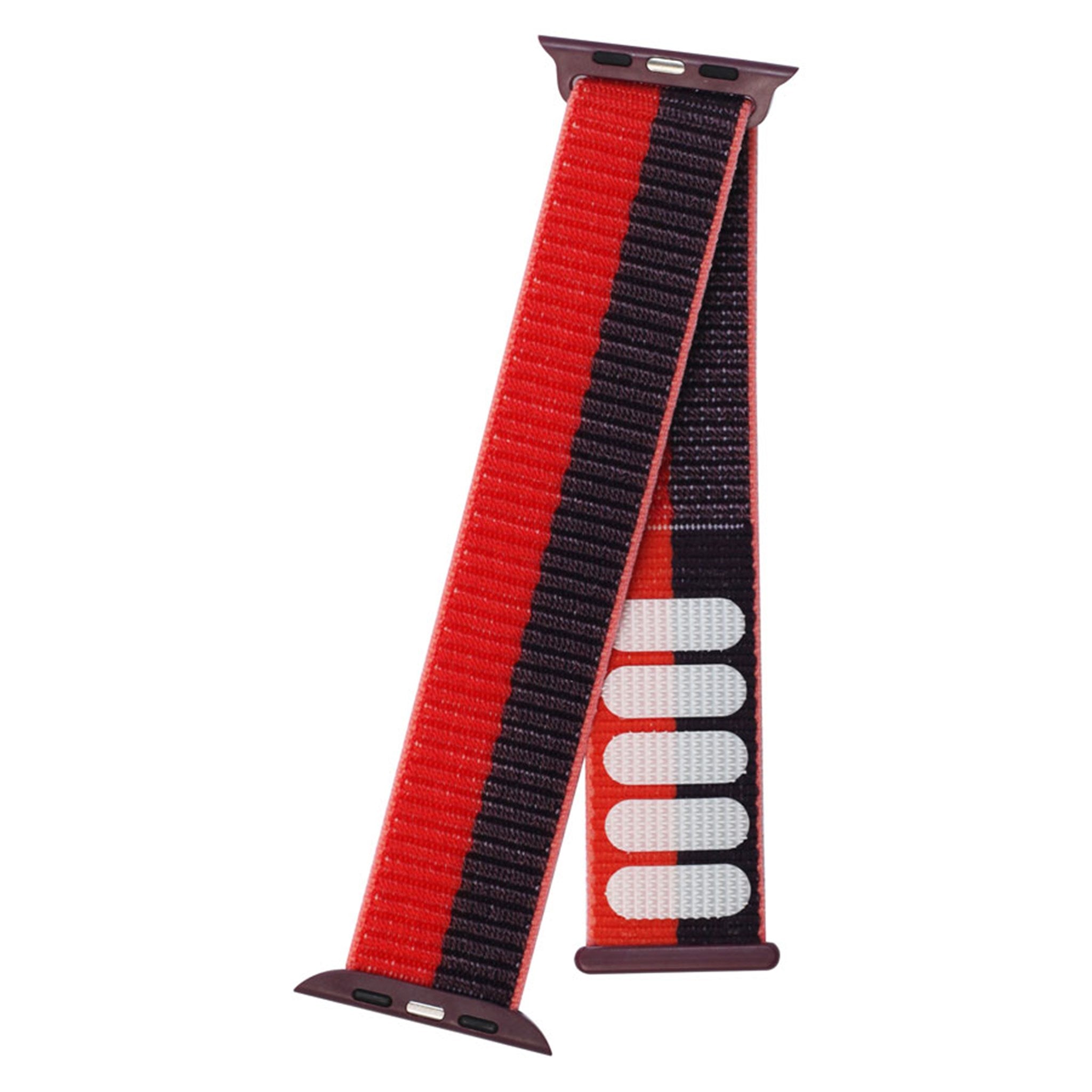 LPAW048 Lippa Apple Watch Nylonrem (42, 44, 45, 49), Lilla Rød 4