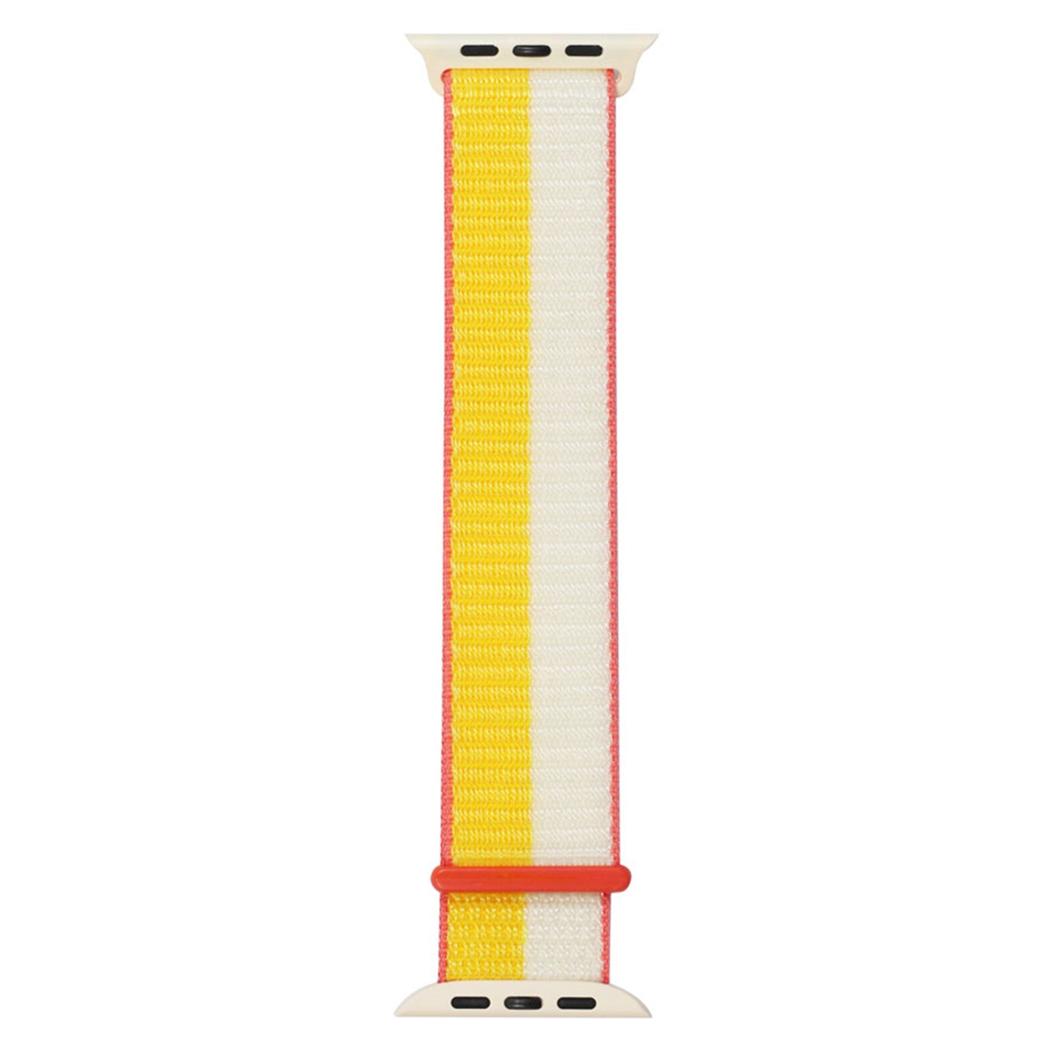 LPAW049 Lippa Apple Watch Nylonrem (42, 44, 45, 49), Hvid Gul 3