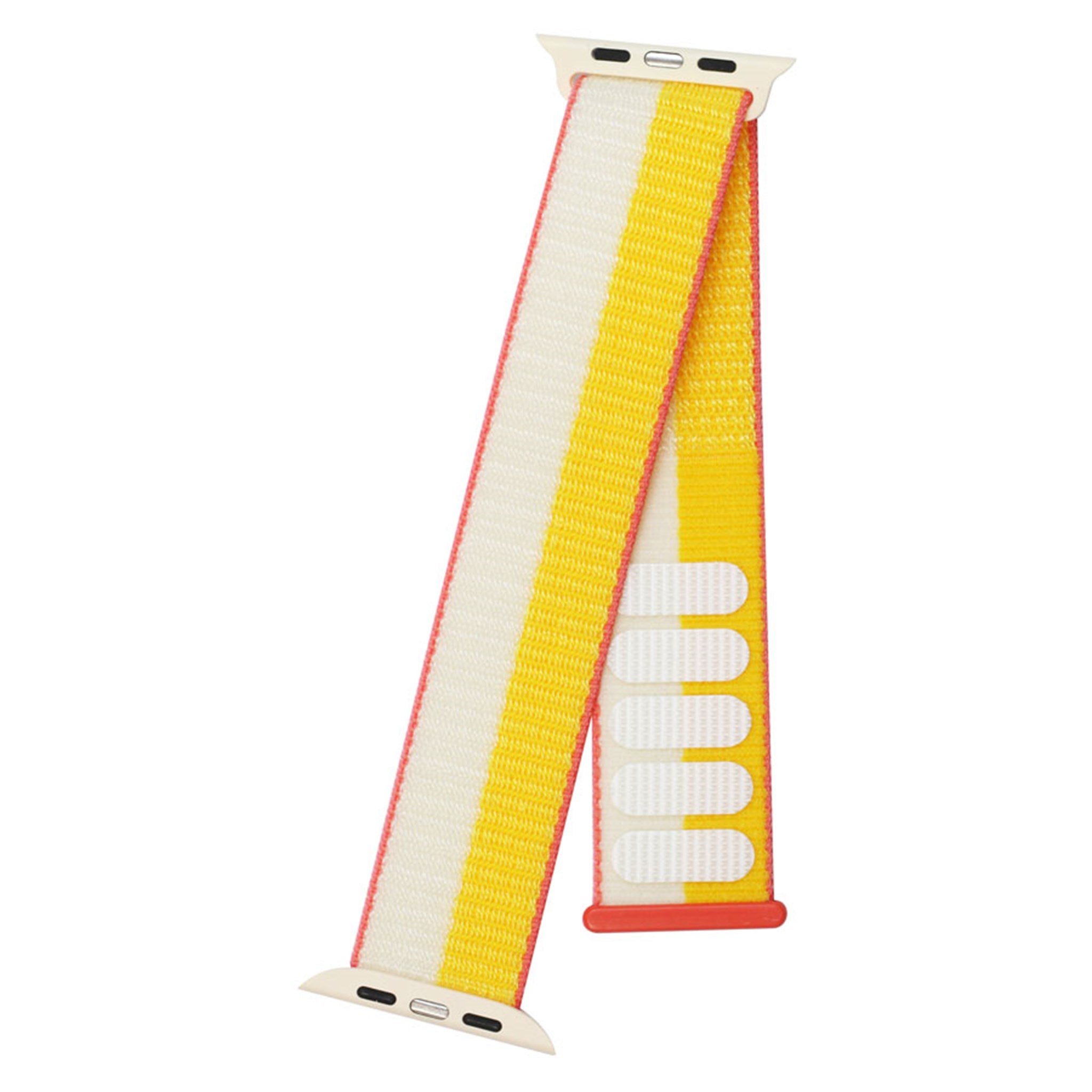 LPAW049 Lippa Apple Watch Nylonrem (42, 44, 45, 49), Hvid Gul 4
