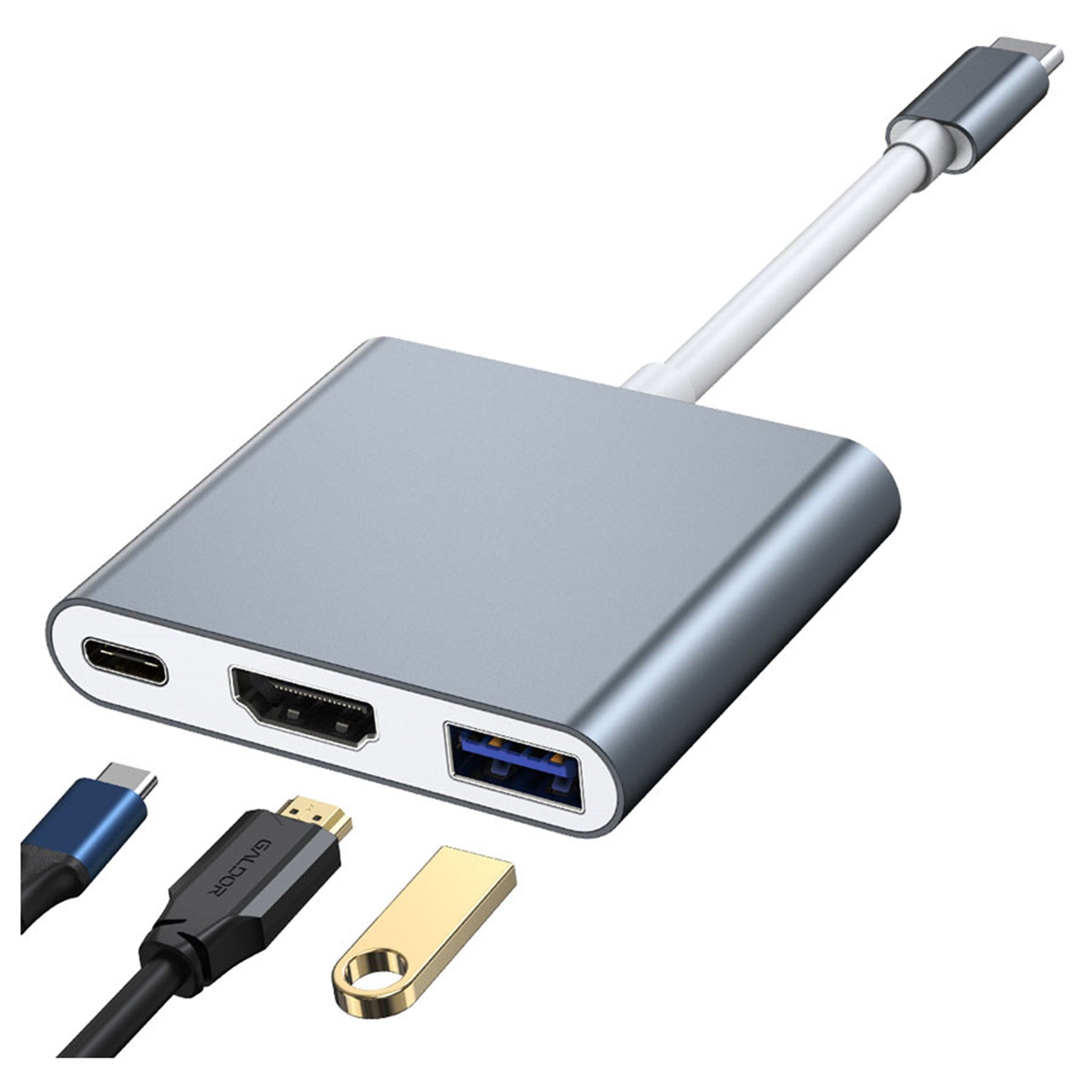 LPGQ22H122 Lippa 3 In 1 87W USB C PD 4K HDMI Hub 02