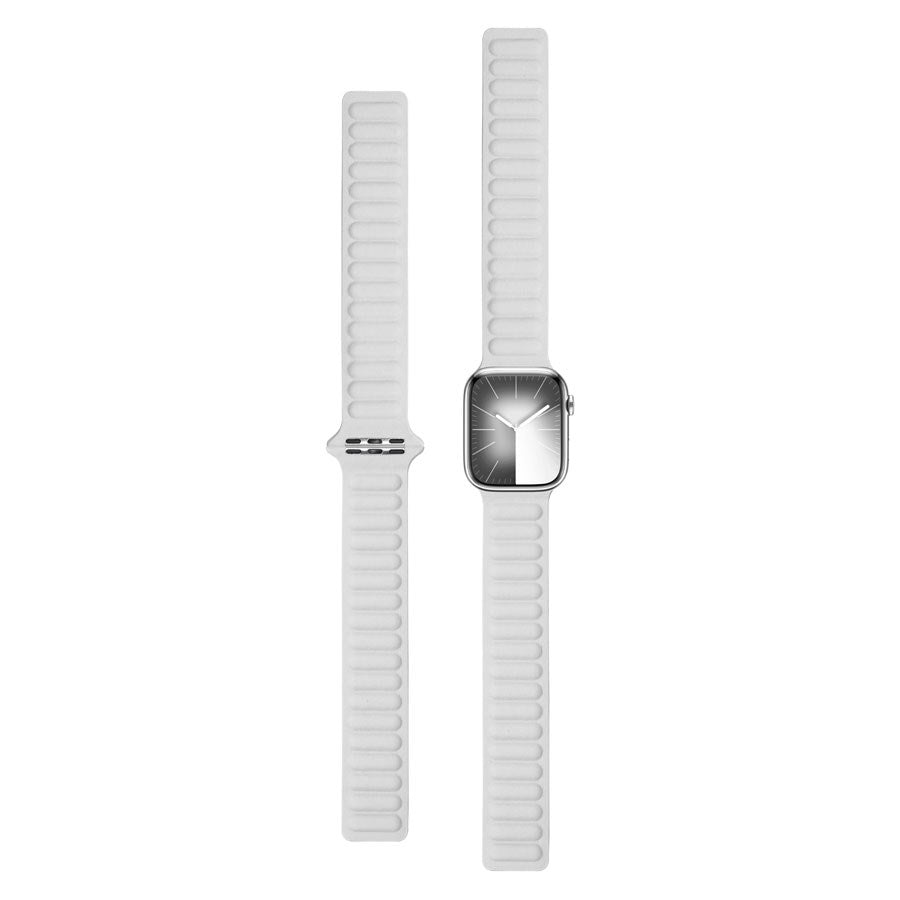 LPAW059 Lippa Apple Watch Magnetisk Læderrem 38 40 41, Hvid 2