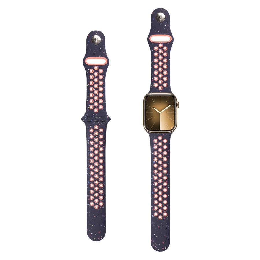 LPAW075 Lippa Apple Watch FLOUR Silikonerem 38 40 41, Mørkeblå 2