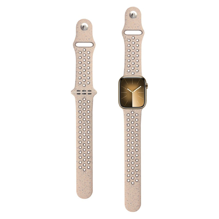 LPAW076 Lippa Apple Watch FLOUR Silikonerem 38 40 41, Beige 2