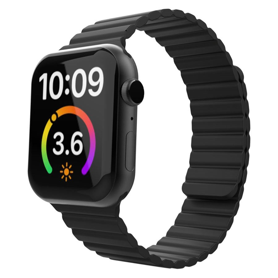 LPAW086 Lippa Apple Watch Magnetisk Silikonerem 38 40 41 Sort 1 Removebg