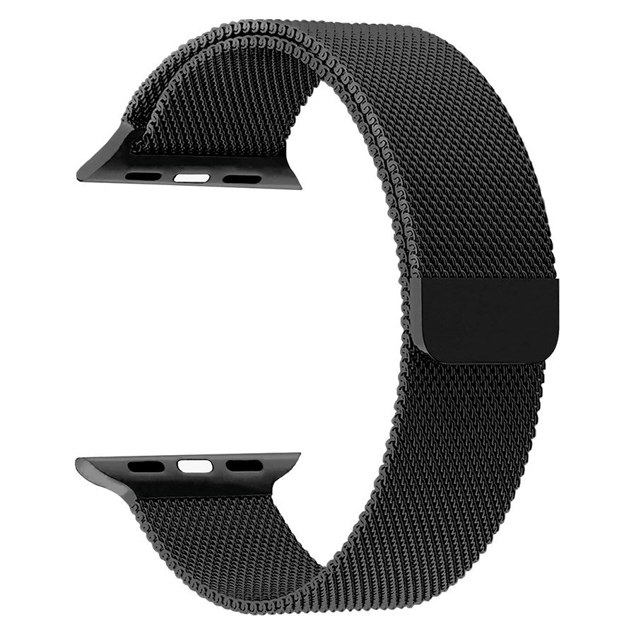 LPAW087 Lippa Apple Watch Rustfri Stål Rem 38 40 41, Sort 2 (1)