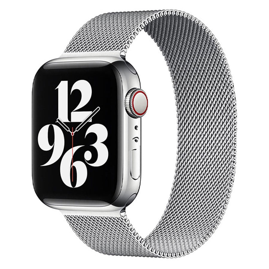 LPAW089 Lippa Apple Watch Rustfri Stål Rem 38 40 41, Sølv 1