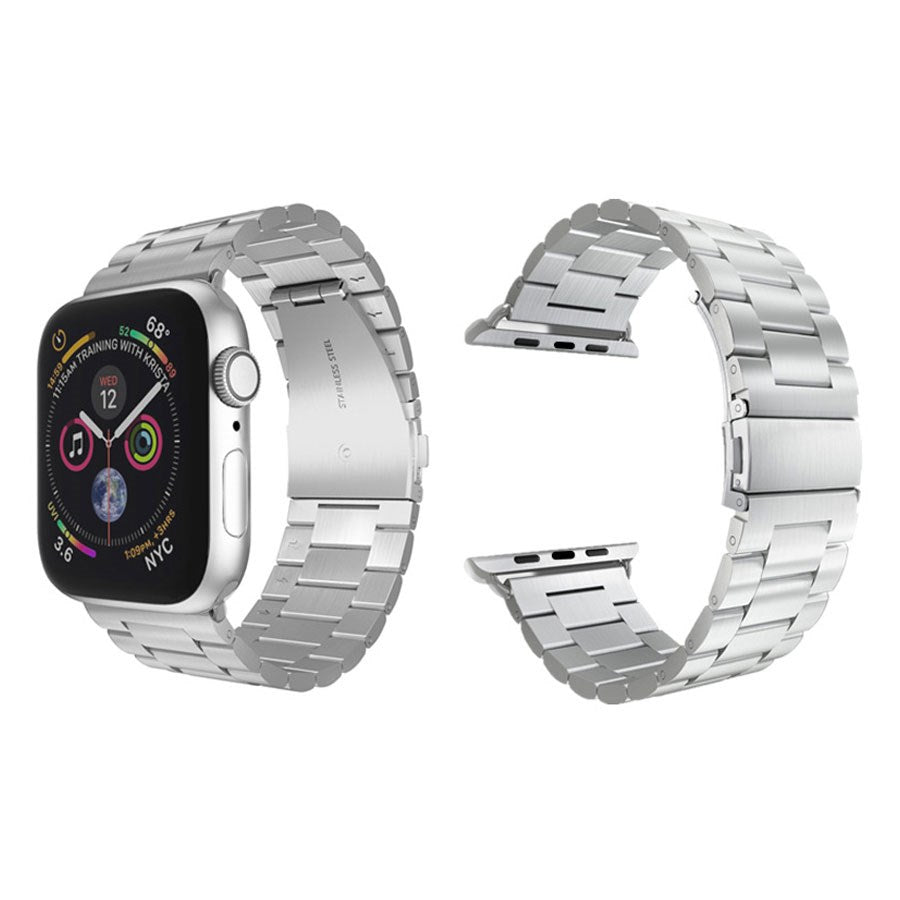 LPAW092 Lippa Apple Watch Urlænke I Rustfri Stål 38 40 41, Sølv 3