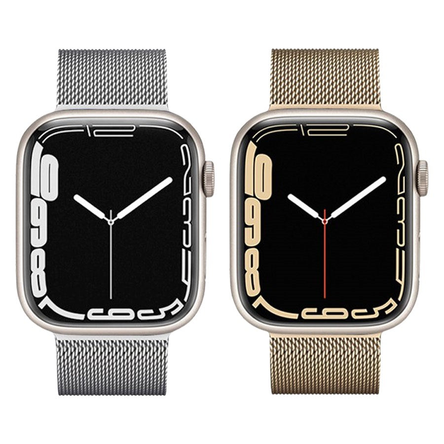 LPAW124 Lippa Apple Watch Rustfri Stål Rem 42 44 45 49, Sølv 3