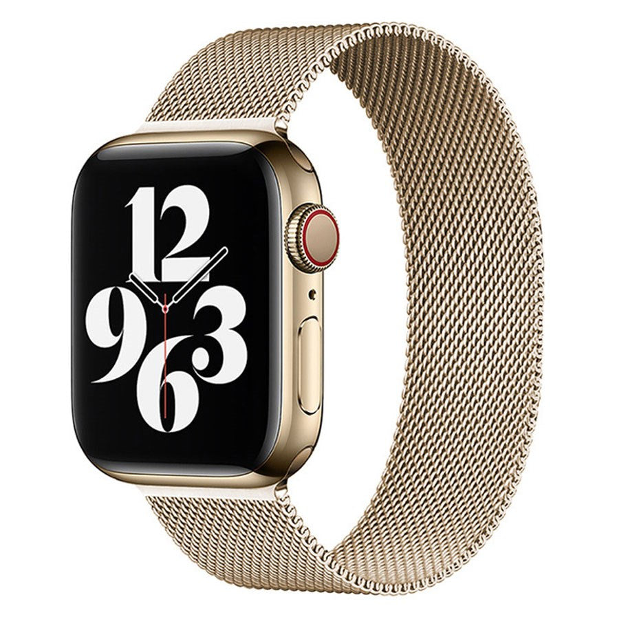 LPAW125 Lippa Apple Watch Rustfri Stål Rem 42 44 45 49, Guld 1