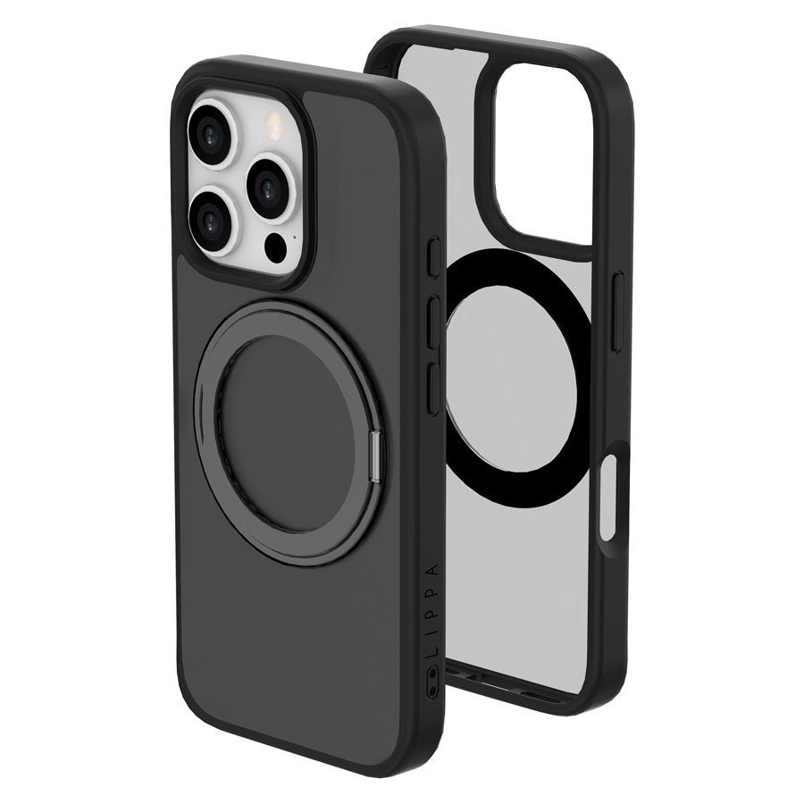 LPCOVER0004 Lippa Magsafe 360 Rotating Iphone 16 Pro Cover,Black 6