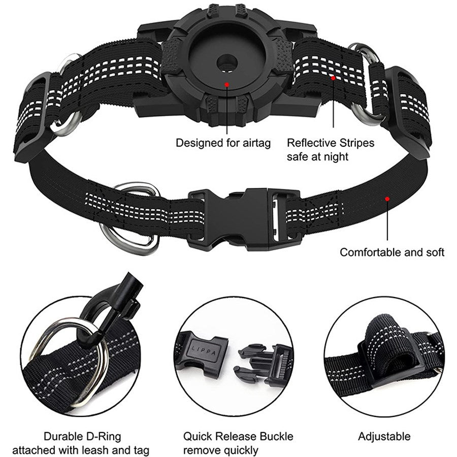 LPCOVER0029 Lippa Collar For Dogs, Size S 33 43,5 Cm, Black 3