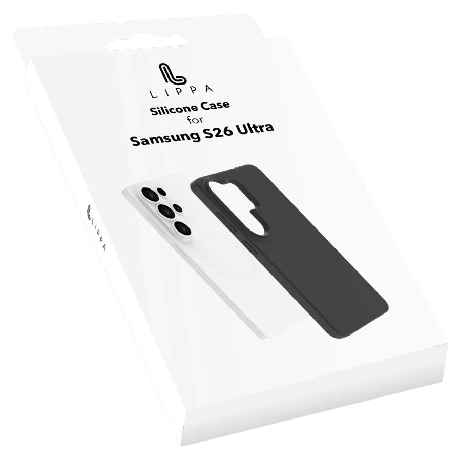 Samsung S26 Ultra Silicone Cover, Sort – LPCOVER0101 – produktbillede 3