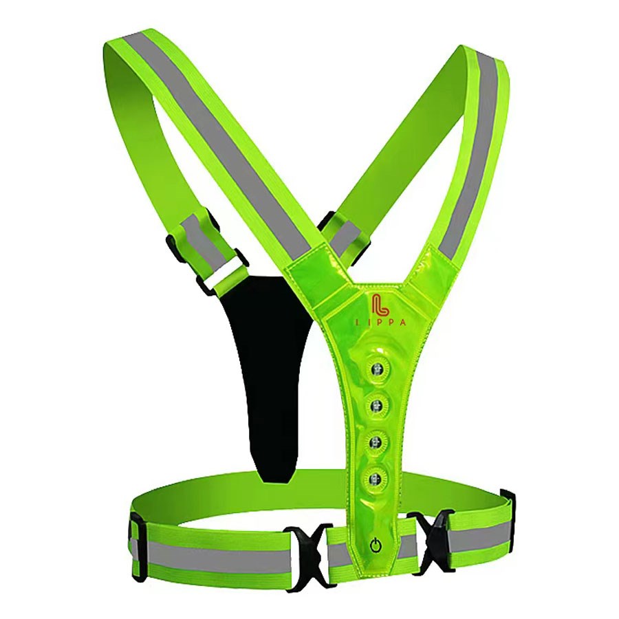 LPRF8101 Lippa Reflective LED Vest,Yellow 1