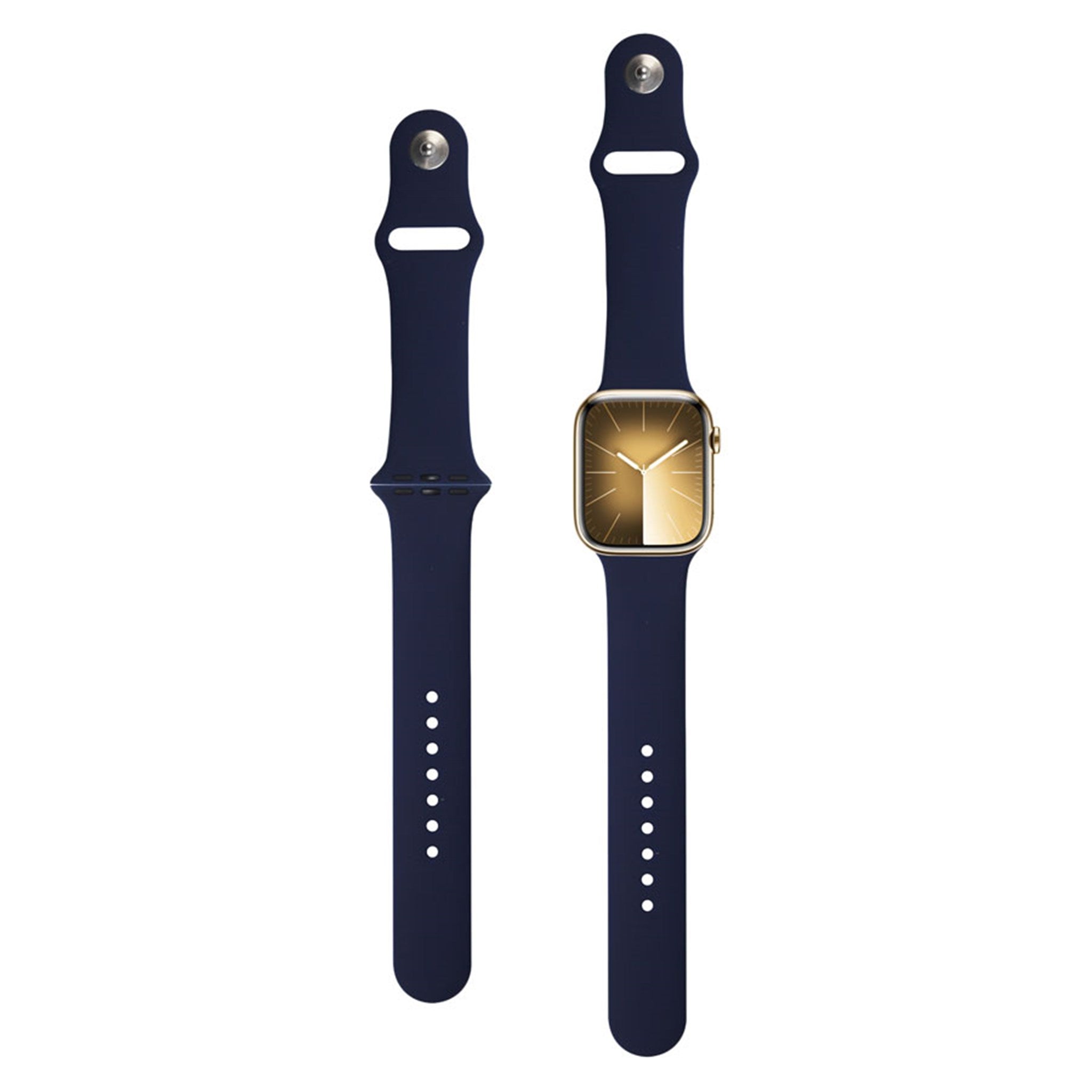 LPAW007 Lippa Apple Watch Silikonerem (38, 40, 41) Navy Blå 2