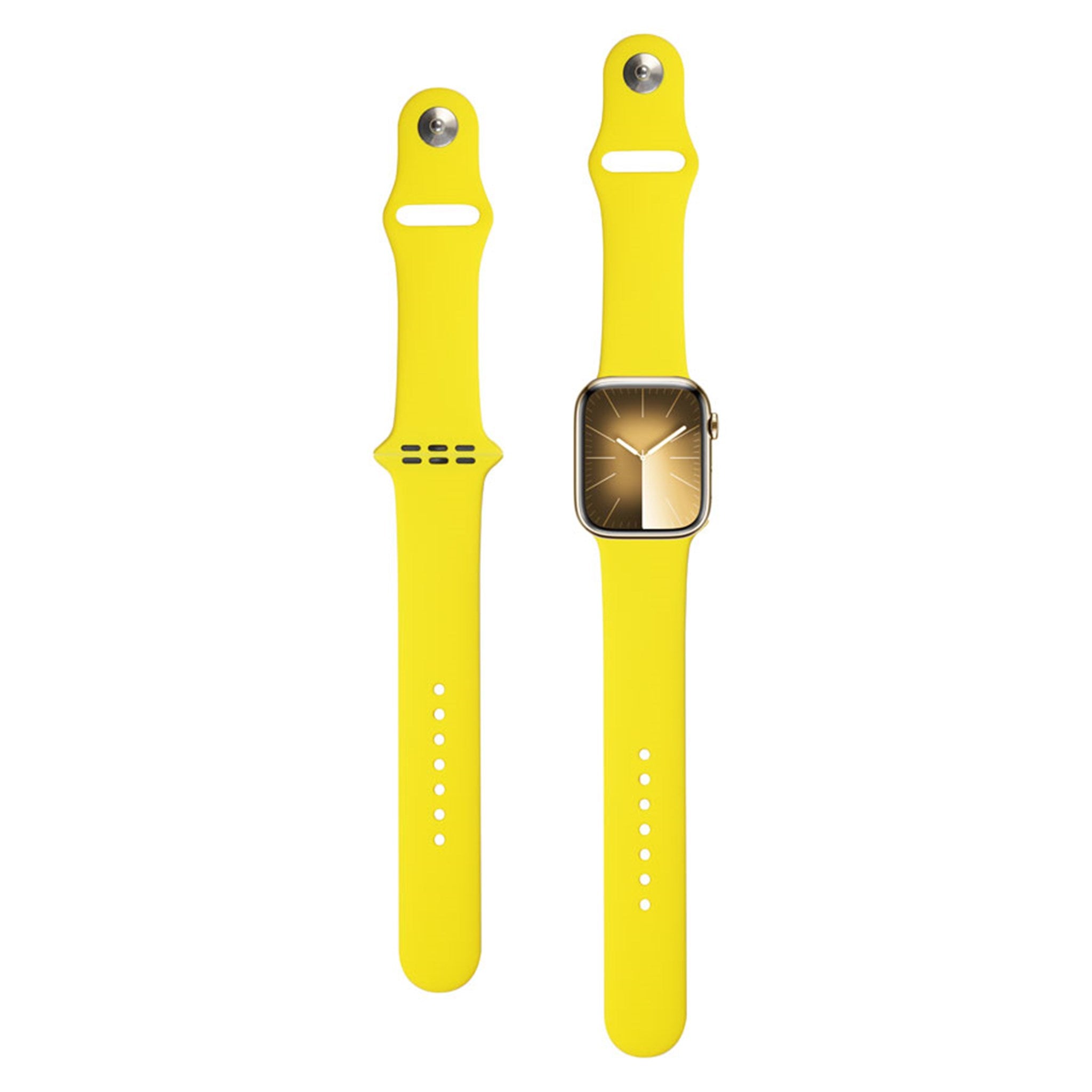 LPAW039 Lippa Apple Watch Silikonerem (42, 44, 45, 49), Gul 2