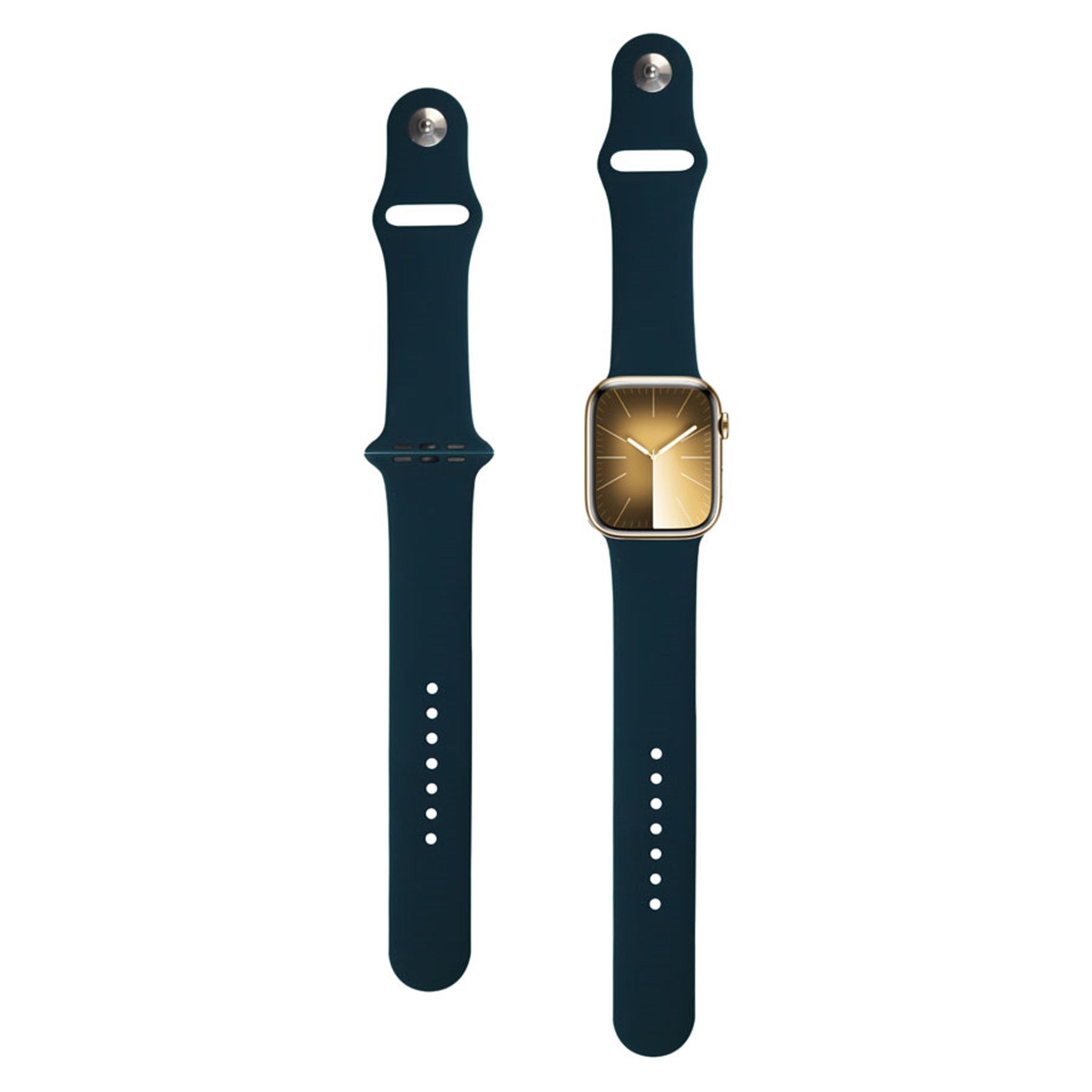 LPAW040 Lippa Apple Watch Silikonerem (42, 44, 45, 49), Mørkegrøn 2