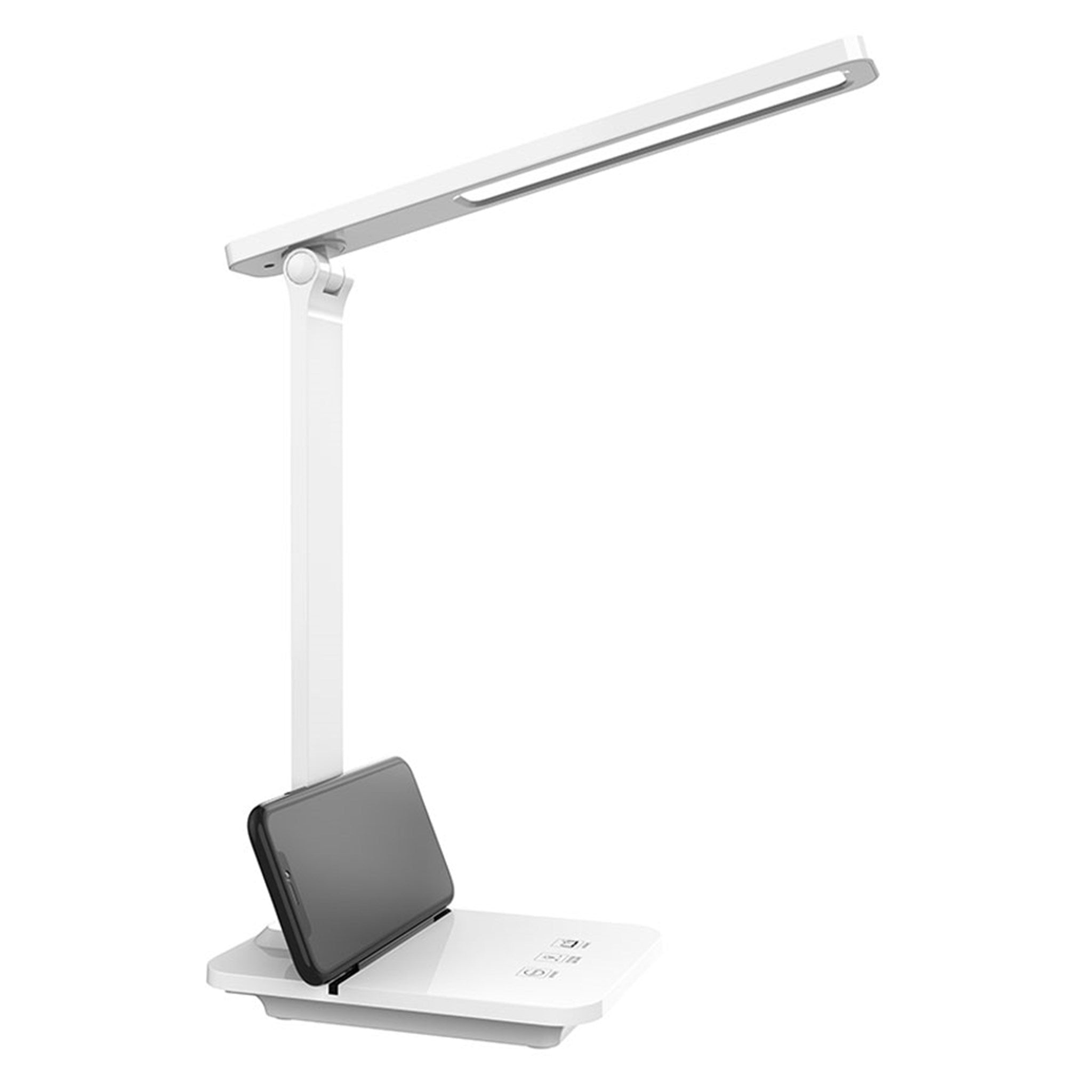 LPL 089 Lippa LED Skrivebordslampe Med Trådløs Opladning, Hvid 3